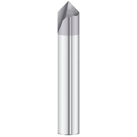 FULLERTON TOOL 60°, 90°, 120° End Style - 3730 Chamfer Mill GP End Mills, TIALN, Straight, Chamfer, Standard, 3/8 36091